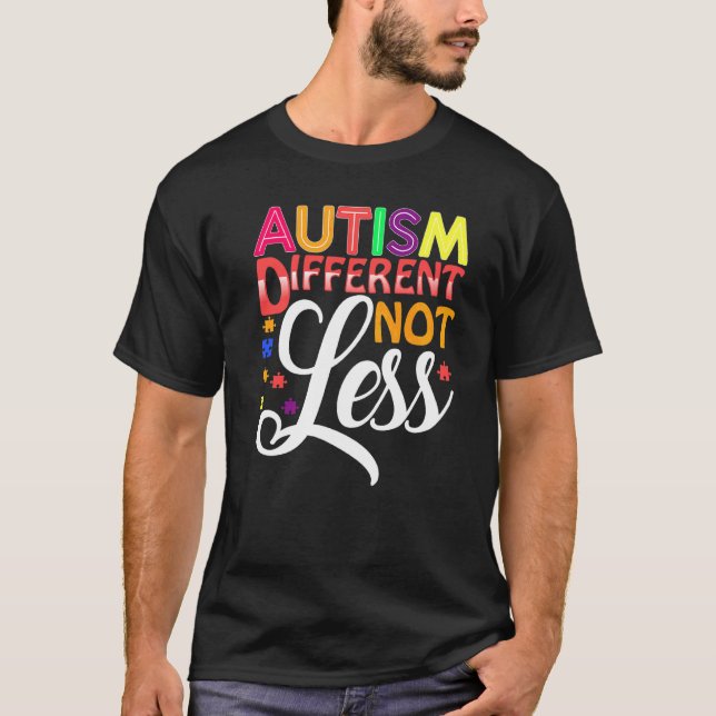 Camiseta Autismo Diferente Não Menos (Frente)