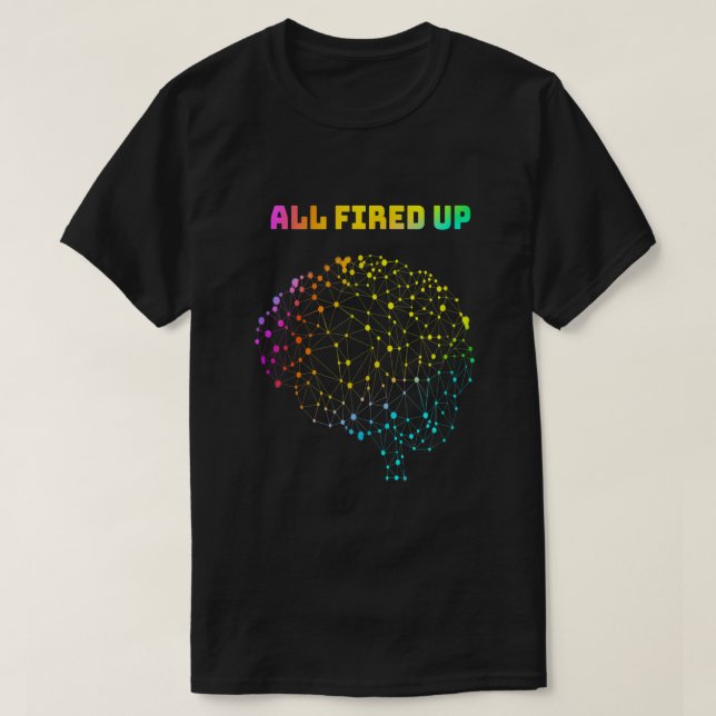Camiseta Autismo Dislexia ADHD Neurodiversidade F (Frente do Design)