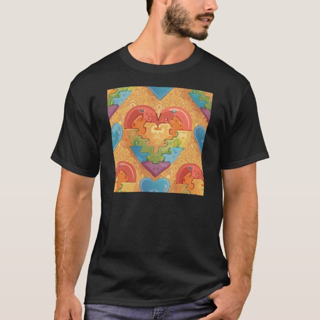 Camiseta Autismo do coração (Frente)
