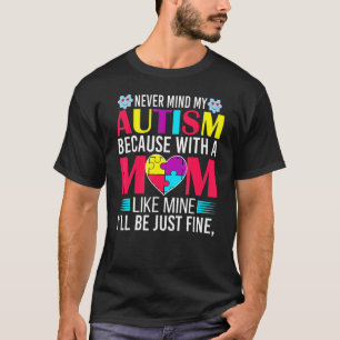 Camiseta Autismo do Dia Mundial da Consciência Autismo Mãe