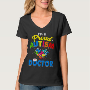 Camiseta Autismo Doutor Autismo Consciência Aceite Apoio ao