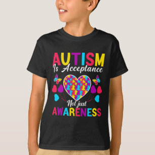Camiseta Autismo É Aceitação Não Apenas Consciência Autismo