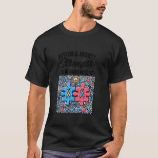 Camiseta Autismo e ansiedade Autismo Sensibilização Mês Pes