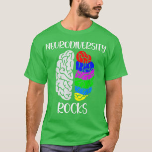 Camiseta Autismo e Consciência ADHD - Adotar a Neurodiversi