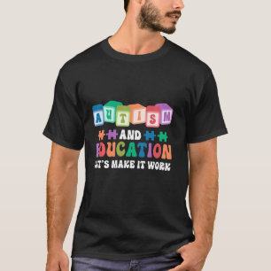 Camiseta Autismo E Educação Vamos Fazer Dar Certo Conscient