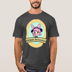 Camiseta Autismo É Grande Rapariga Rosa Rosa