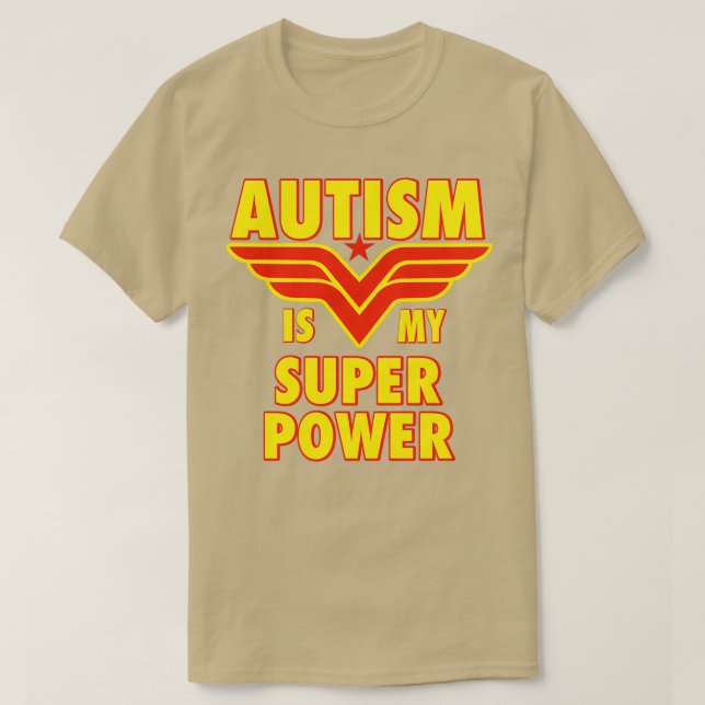 Camiseta Autismo É Meu Super Poder (Frente do Design)