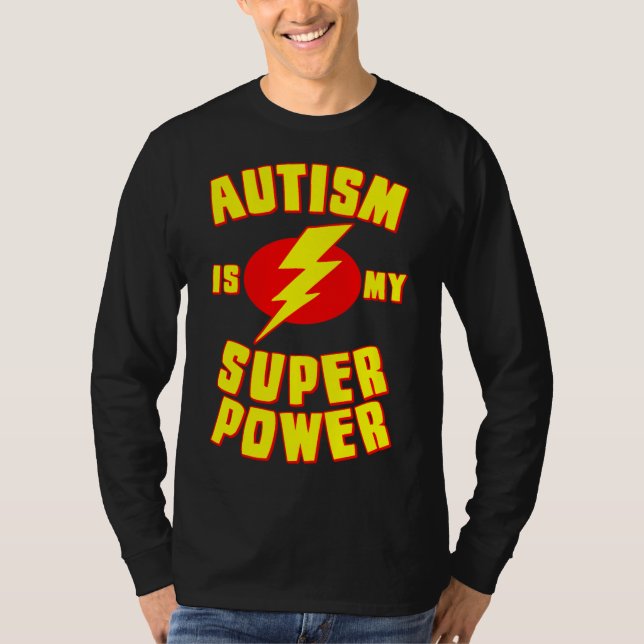 Camiseta Autismo É Meu Super Poder (Frente)