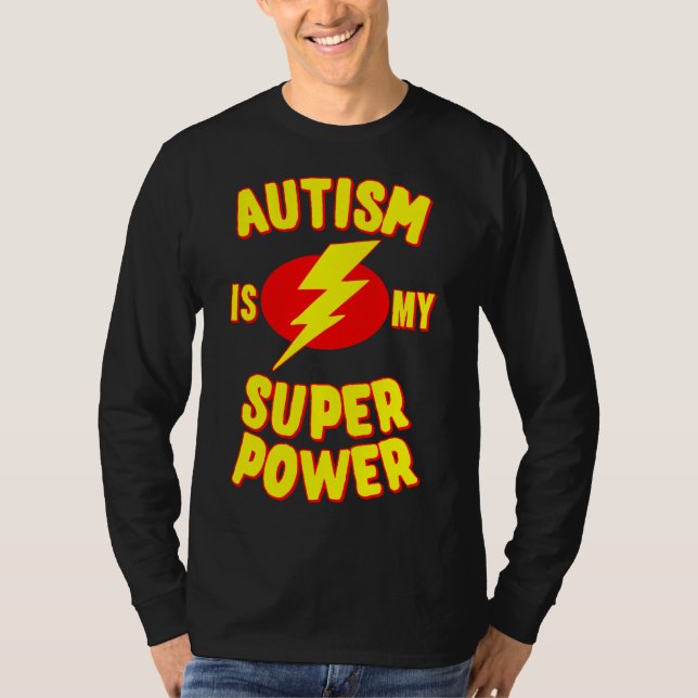 Camiseta Autismo É Meu Super Poder (Frente)