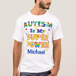 Camiseta Autismo É Meu Super Poder