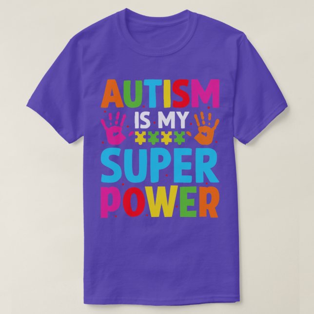 Camiseta Autismo é meu super poder 1 (Frente do Design)