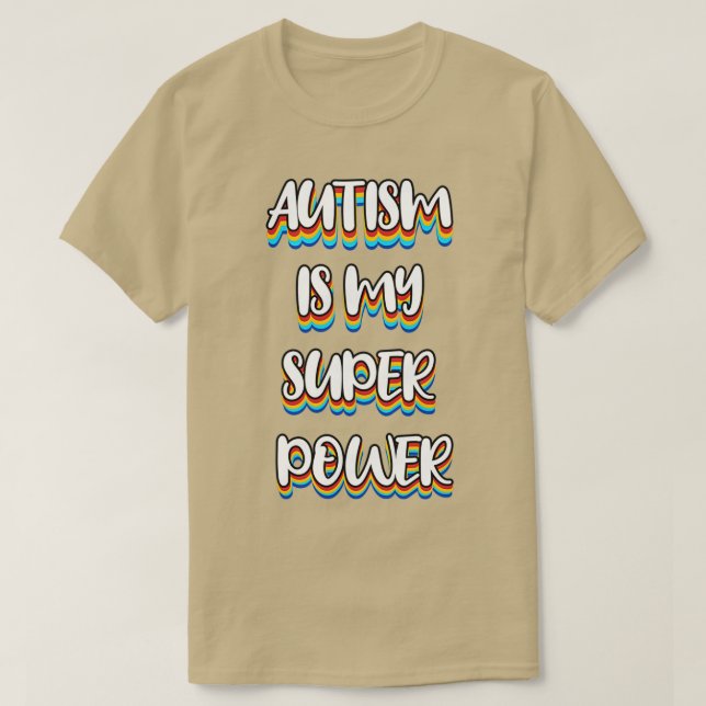Camiseta Autismo é meu super poder 2 (Frente do Design)