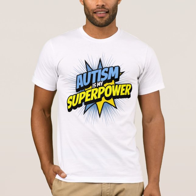 Camiseta Autismo é meu superpoder (Frente)
