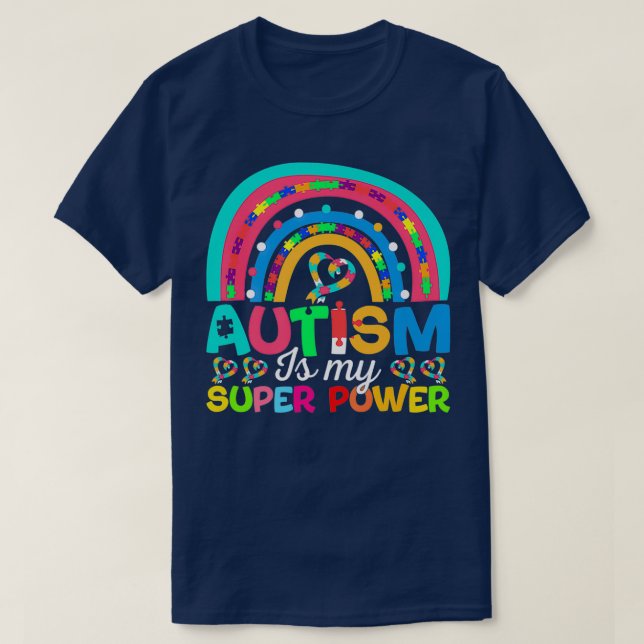 Camiseta Autismo é o meu Quebra-cabeça de alta definição su (Frente do Design)
