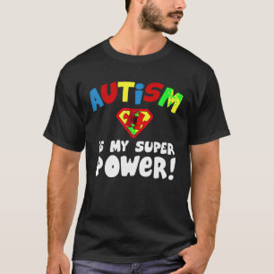 Camiseta Autismo é o meu super-poder Autismo Sensibilização
