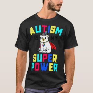 Camiseta Autismo É O Meu Superpoder Crianças Sensibilizam S