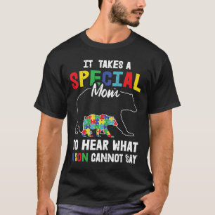 Camiseta Autismo É Preciso Uma Mãe Especial Para Ouvir Que