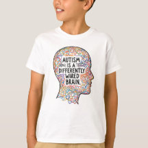 Autismo é uma citação de arte de linha cerebral co