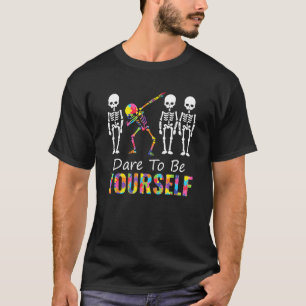 Camiseta Autismo É Uma Habilidade Diferente Esqueleto Dabbi