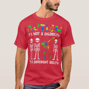 Camiseta Autismo É Uma Habilidade Diferente Preenchendo Esq