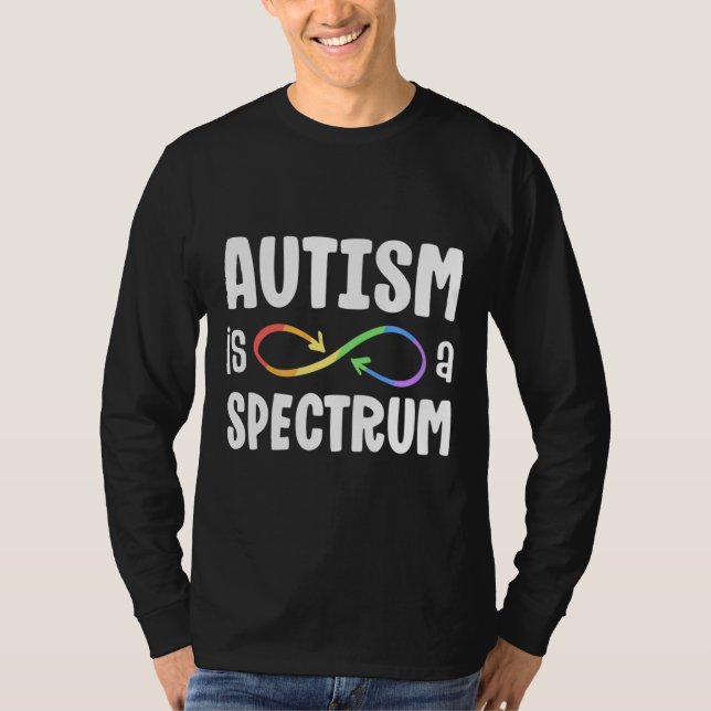 Camiseta Autismo É Uma Infinidade De Aceitação Autista De E (Frente)