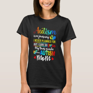 Camiseta Autismo É Uma Jornada Mãe de Autista Conscientizaç