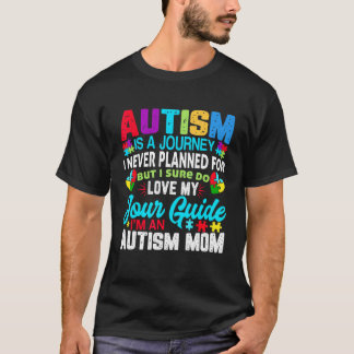 Camiseta Autismo É Uma Viagem Conscientização do Autismo Mã