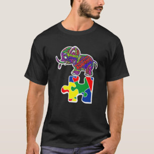 Camiseta Autismo Elefante 2022 Dia de Consciência Autista T