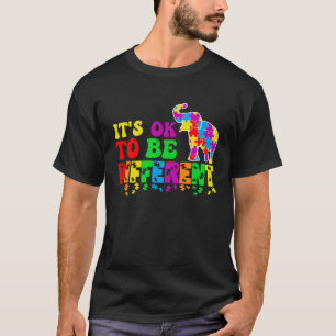 Camiseta Autismo Elefante Está Tudo Bem Ser Diferente Consc