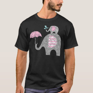 Camiseta Autismo Elefante Mãe Autismo Crianças De Sensibili