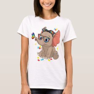 Camiseta Autismo Elefante Vira Consciência Mãe Crianças Aut