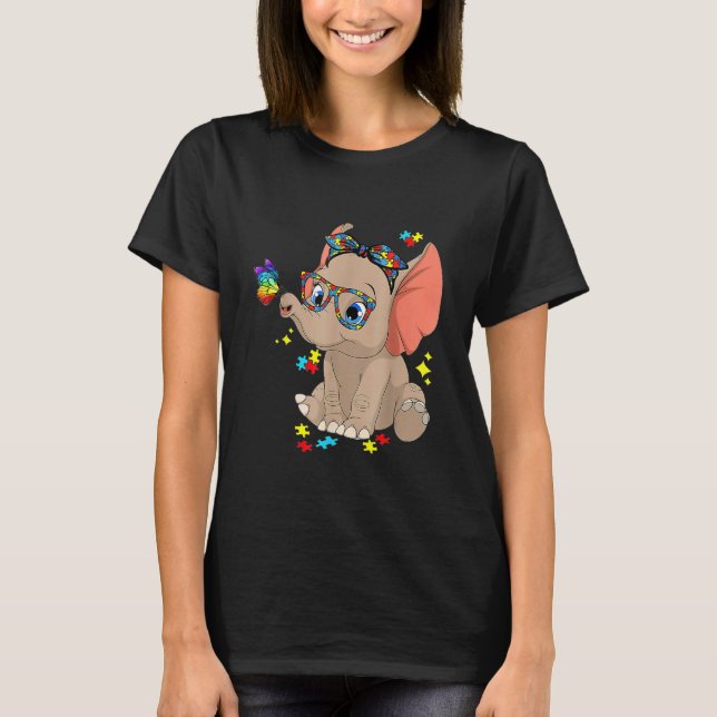 Camiseta Autismo Elefante Vira Consciência Mãe Crianças Aut (Frente)