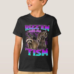 Camiseta Autismo Engraçado Rizz Em Com O Tismo Meme Autista