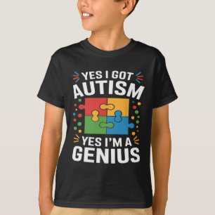 Camiseta Autismo Engraçado Sensibilização Crianças Quebra-c