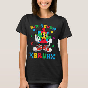 Camiseta Autismo enigma seis sete bruh conscientização 6 7