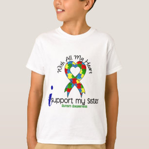 Camiseta Autismo eu apoio minha irmã