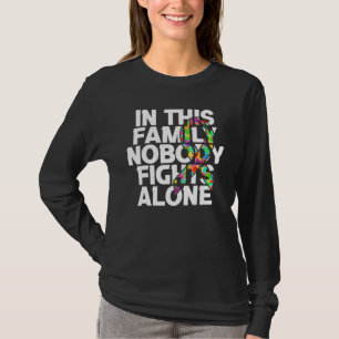 Camiseta Autismo Famílias Quebra-cabeça de Consciência Infa