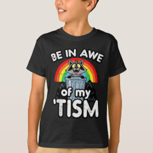 Camiseta Autismo Fique Maravilhado com o Guaxinim Tism Cons