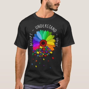 Camiseta Autismo Floral Sensibilização Daisy Flor Autismo M