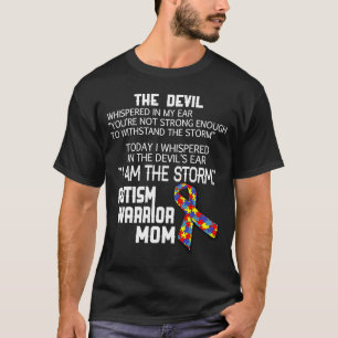 Camiseta Autismo Guerreiro Mãe Eu Sou A Tempestade
