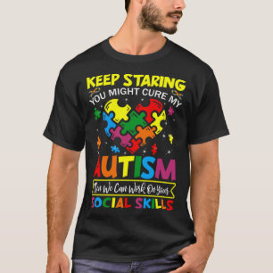 Camiseta Autismo Habilidades Sociais Peça de Puzzle Autista