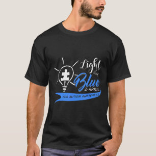 Camiseta Autismo - Ilumine de Azul Autismo Divertido Consc