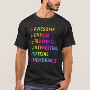 Camiseta Autismo Incrível Único Especial Segunda-feira de C