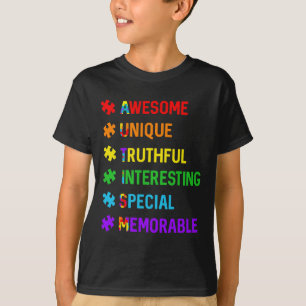 Camiseta Autismo Incrível Único Especial Segunda-feira de c