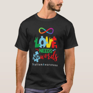 Camiseta Autismo Infinito  O Amor Não Precisa de Palavras