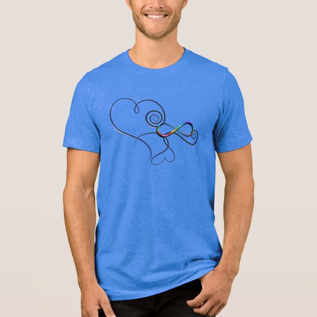 Camiseta Autismo Infinity Hearts (Frente)