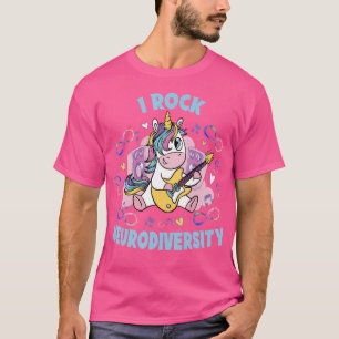 Camiseta Autismo Infinity Unicorn I Rock Neurodiversity