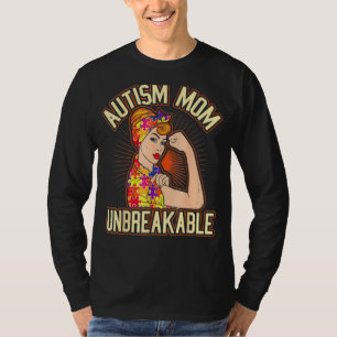 Camiseta Autismo inseparável Mãe Mensagem Autismo Autismo A
