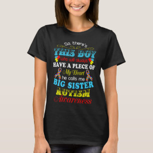 Camiseta Autismo Irmã Irmã Irmã Amante Cita Autismo Awaren