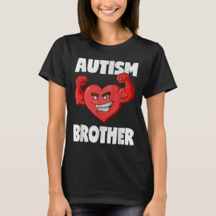 Camiseta Autismo Irmão Coração Forte Sensibilização dos Irm